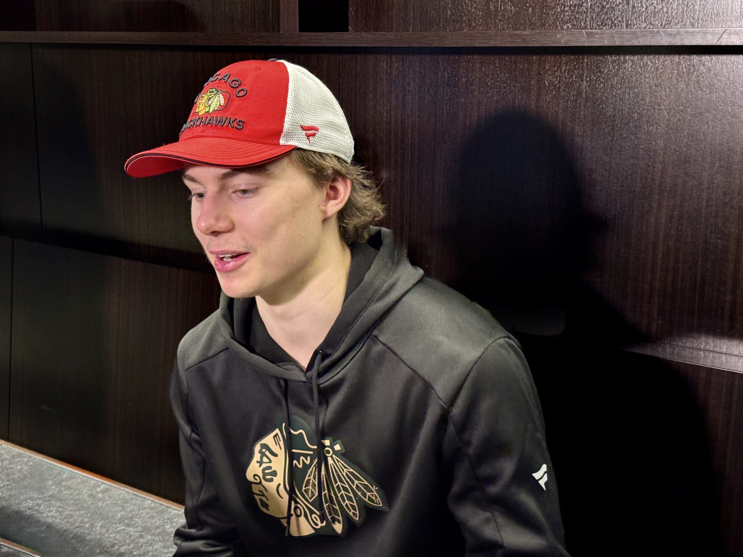 Connor Bedard #98, of the Chicago Blackhawks